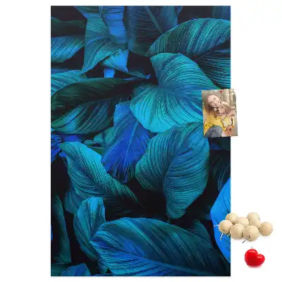 Tableau affichage liège Feuilles tropicales