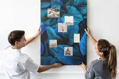 Tableau affichage liège Feuilles tropicales
