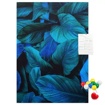 Tableau affichage liège Feuilles tropicales