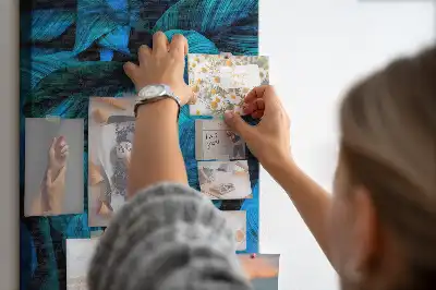 Tableau affichage liège Feuilles tropicales