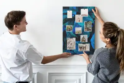 Tableau affichage liège Feuilles tropicales