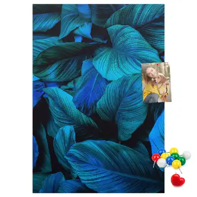 Tableau affichage liège Feuilles tropicales
