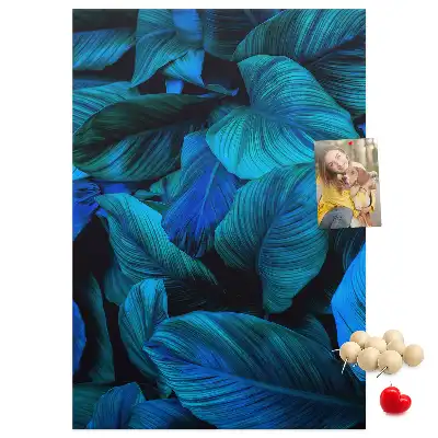 Tableau affichage liège Feuilles tropicales