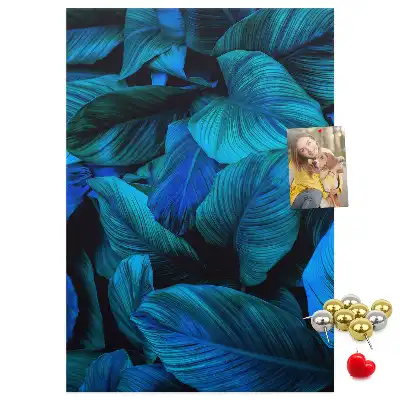 Tableau affichage liège Feuilles tropicales