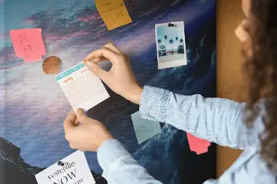 Image tableau en liège Univers galaxie