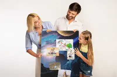 Image tableau en liège Univers galaxie