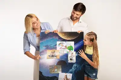 Image tableau en liège Univers galaxie