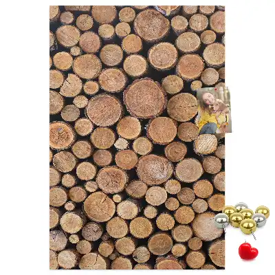 Tableau de liège décoratif Morceaux de réseaux de troncs