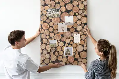Tableau de liège décoratif Morceaux de réseaux de troncs