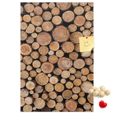 Tableau de liège décoratif Morceaux de réseaux de troncs