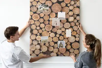 Tableau de liège décoratif Morceaux de réseaux de troncs