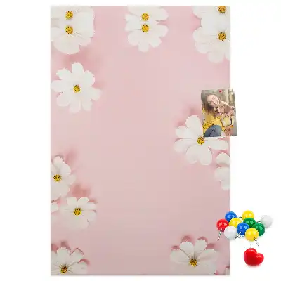 Image tableau en liège Marguerites des fleurs sauvages
