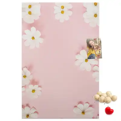 Image tableau en liège Marguerites des fleurs sauvages