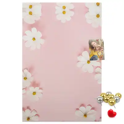 Image tableau en liège Marguerites des fleurs sauvages