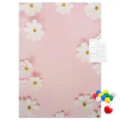 Image tableau en liège Marguerites des fleurs sauvages
