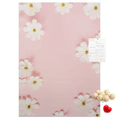 Image tableau en liège Marguerites des fleurs sauvages
