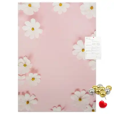 Image tableau en liège Marguerites des fleurs sauvages