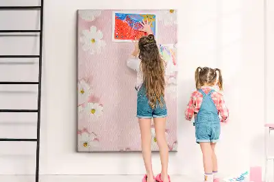 Image tableau en liège Marguerites des fleurs sauvages