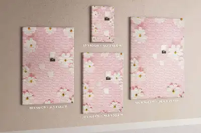 Image tableau en liège Marguerites des fleurs sauvages
