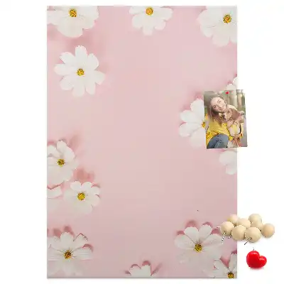 Image tableau en liège Marguerites des fleurs sauvages