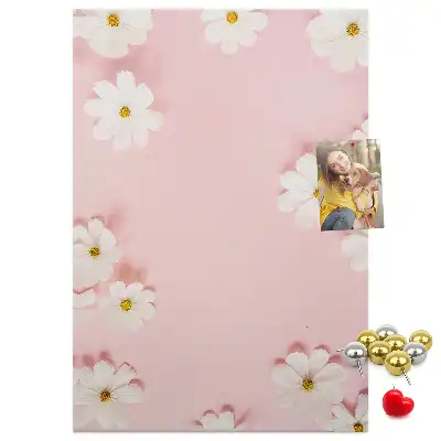 Image tableau en liège Marguerites des fleurs sauvages