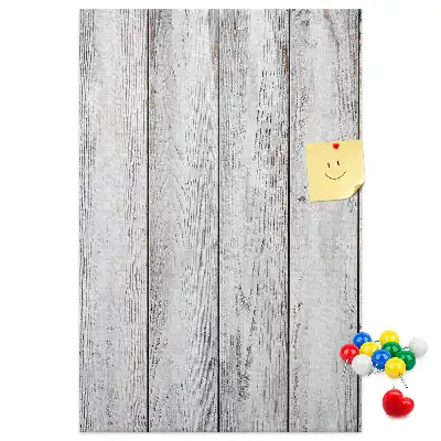 Tableau affichage liège Planches peintes