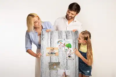 Tableau affichage liège Planches peintes
