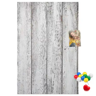 Tableau affichage liège Planches peintes