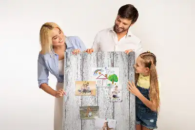 Tableau affichage liège Planches peintes