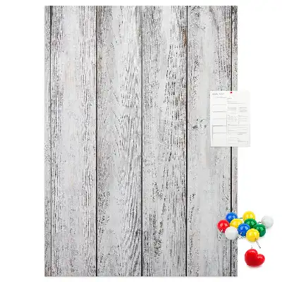 Tableau affichage liège Planches peintes