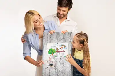 Tableau affichage liège Planches peintes