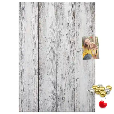 Tableau affichage liège Planches peintes