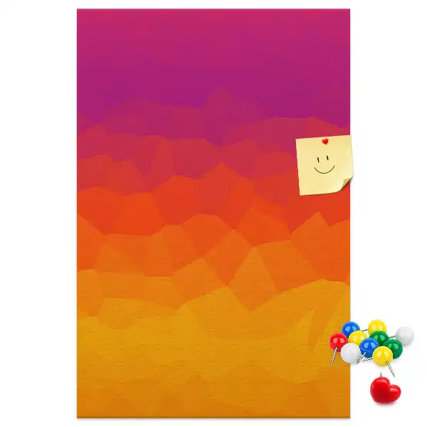 Tableau de liège décoratif Gradient du soleil levant