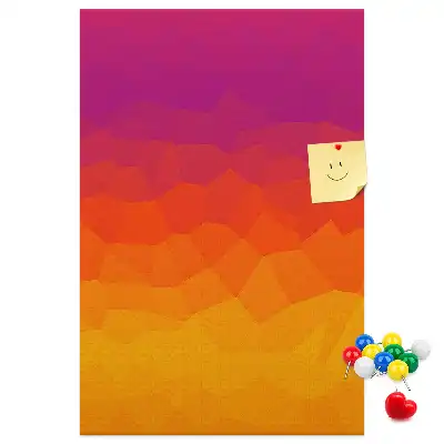Tableau de liège décoratif Gradient du soleil levant