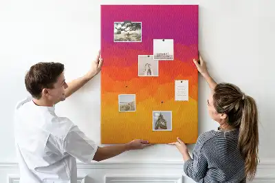 Tableau de liège décoratif Gradient du soleil levant