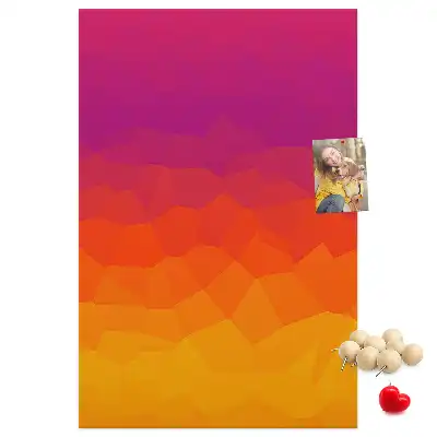 Tableau de liège décoratif Gradient du soleil levant