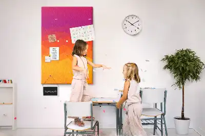 Tableau de liège décoratif Gradient du soleil levant