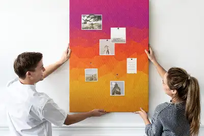 Tableau de liège décoratif Gradient du soleil levant