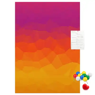 Tableau de liège décoratif Gradient du soleil levant