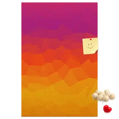 Tableau de liège décoratif Gradient du soleil levant