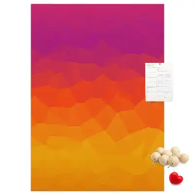 Tableau de liège décoratif Gradient du soleil levant