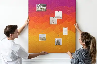Tableau de liège décoratif Gradient du soleil levant