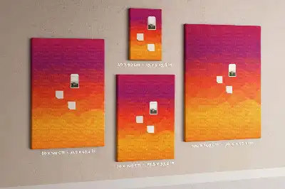Tableau de liège décoratif Gradient du soleil levant