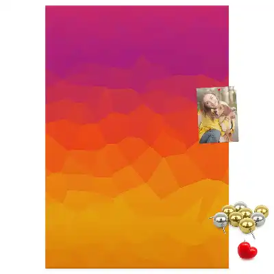 Tableau de liège décoratif Gradient du soleil levant