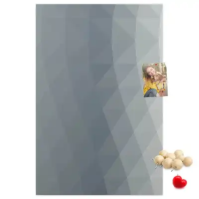 Tableau affichage liège Vagues grises abstraites