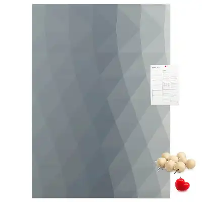 Tableau affichage liège Vagues grises abstraites