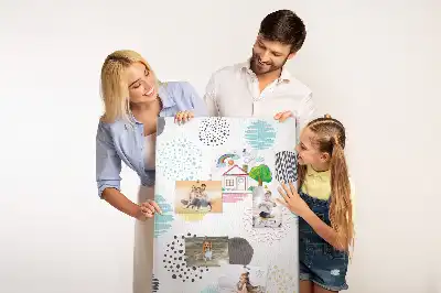 Image tableau en liège Cercles colorés