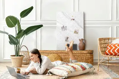 Tableau affichage liège Vagues de marbre