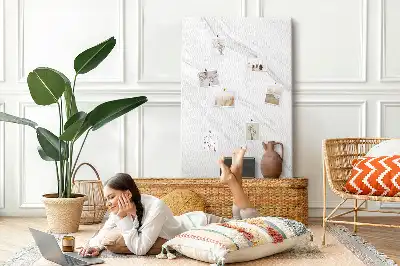 Tableau affichage liège Vagues de marbre