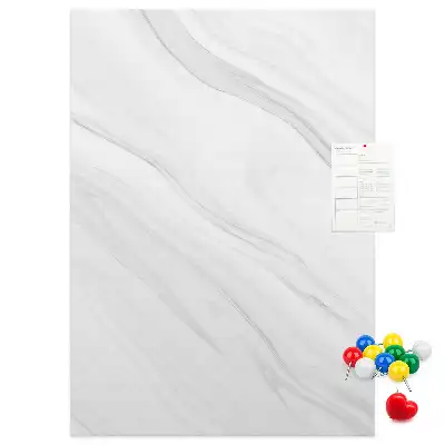 Tableau affichage liège Vagues de marbre